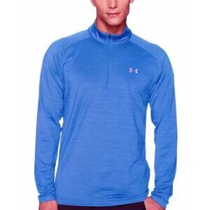 Under Armour Performance‎ 1/4 Zip Running Workout Shirt Men's Blue Size 3XL